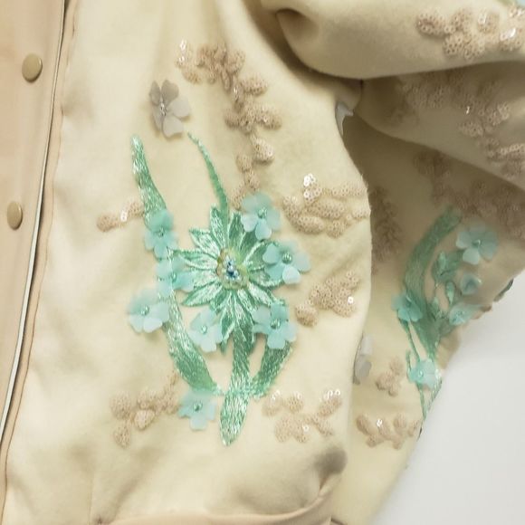 Hanna Herrera Leg of Mutton Glitzy Bomber Jacket - Picture 3 of 15